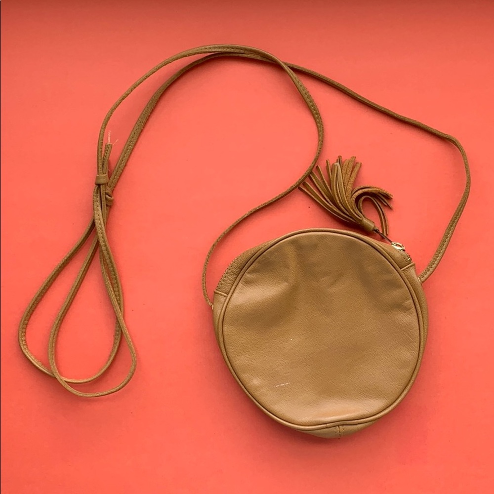 American Apparel Leather Circle Purse